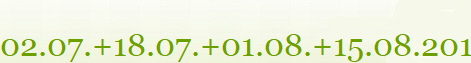 02.07.+18.07.+01.08.+15.08.2019
