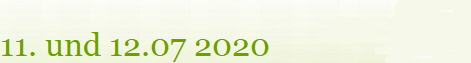 11. und 12.07 2020