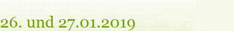 26. und 27.01.2019