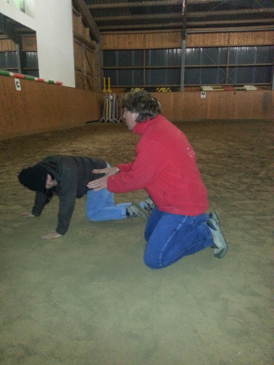 Praktische bung am Boden