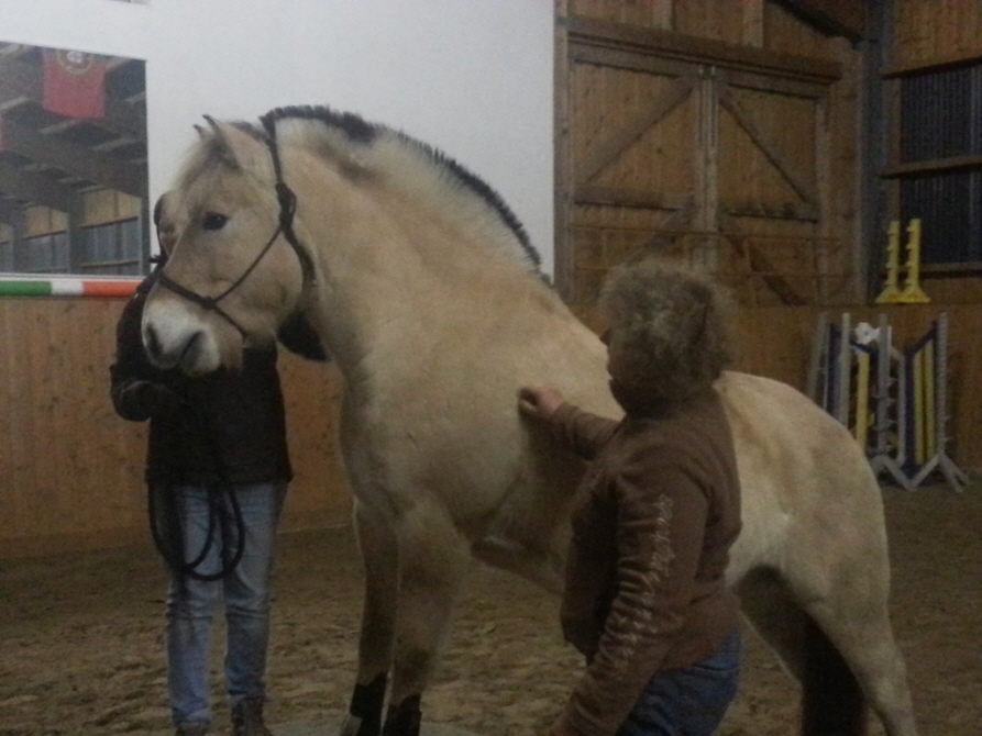 Susanne Andrea und Finn auf dem Podest